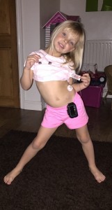 Optimized-girl on insulin pump